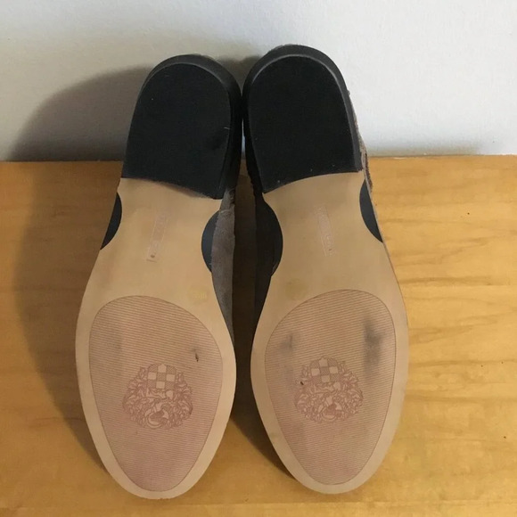 Vince Camuto Pralata Brown Suede Leather Buckle Zip Ankle Booties Womens Size 8M - Picture 10 of 10